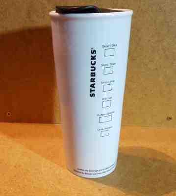 2014 Starbucks Ceramic Travel Cup/Mug Tumbler with LID 16 Ounces Never Used - Sold on eBay Oct, 17th 2018 for $7.95