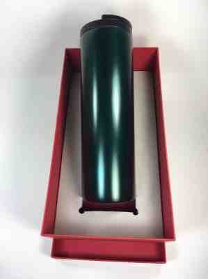 Starbucks Stainless Steel Tumbler Dark Green 16 fl oz New w Gift Box 2014 - Sold on eBay Oct, 14th 2018 for $28.95