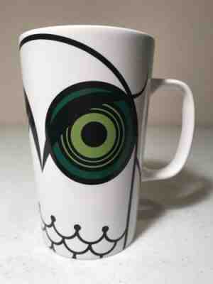 Starbucks Green-eyed Owl Ceramic Coffee Mug Tumbler 16 oz 2014 EUC - Sold on eBay Oct, 14th 2018 for $10.00