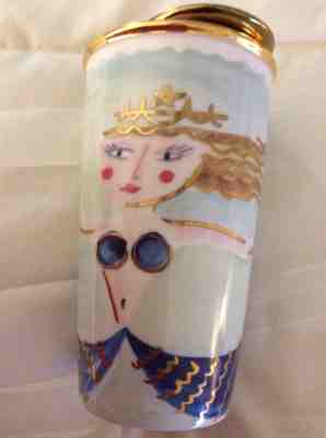 Starbucks 2014 Dot Collection Siren Mermaid Ceramic 12 oz Tumbler Gold Lid - Sold on eBay Oct, 14th 2018 for $21.71