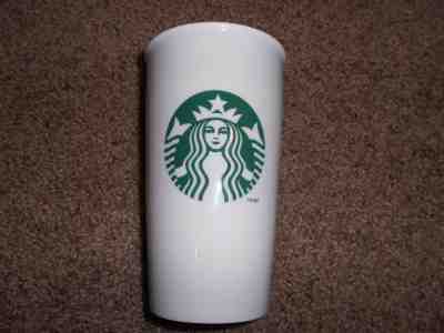 Starbucks Mug Double Wall Ceramic Tumbler Mermaid Logo 12oz 2014 travel cup  - Sold on eBay Oct, 9th 2018 for $16.00