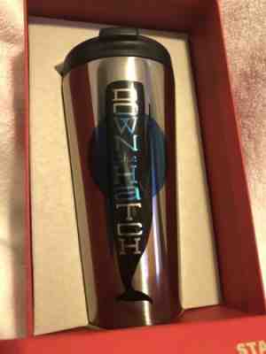 STARBUCKS STAINLESS STEEL TUMBLER - NEW IN BOX - 2014 - WHALE - DOWN THE HATCH - Sold on eBay Oct, 7th 2018 for $15.00