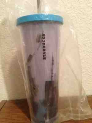 New 2014 Starbucks Venti Chicago Skyline Cold Cup Tumbler 24 fl - Sold on eBay Sep, 25th 2018 for $60.00