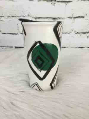Starbucks 2014 Collection Green Dot Black Diamond Ceramic Travel Tumbler Mug - Sold on eBay Sep, 14th 2018 for $12.99