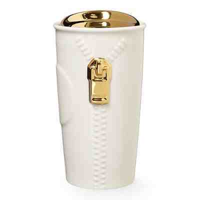 Starbucks 2015 Gold Zipper Double Wall Tumbler COLLECTION 10 oz. come with box - Sold on eBay Sep, 27th 2018 for $26.50