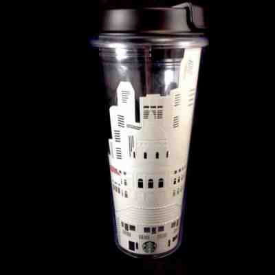Starbucks Plastic Travel Tumbler Singapore 2015 16 fl oz Skyline City Relief - Sold on eBay Sep, 19th 2018 for $41.00