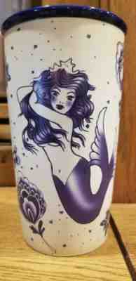 Starbucks Tattoo Mermaid Travel Tumbler Ceramic 12oz Coffee Cup 2015 preowned - Sold on eBay Sep, 18th 2018 for $38.00