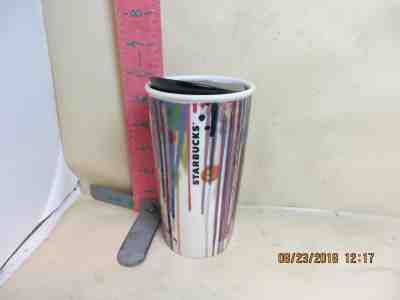 STARBUCKS CERAMIC TRAVEL TUMBLER WITH CERAMIC TOP - 2015 , 12 OUNCE - NO DAMAGE! - Sold on eBay Sep, 17th 2018 for $6.99
