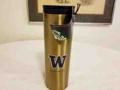 Starbucks 2015 University Of Washington Gold Tumbler, 16 oz. New! Never used! - Sold on eBay Sep, 17th 2018 for $24.99