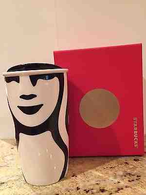 2015 Starbucks Supergraphic Double Wall Ceramic Traveler Tumbler Mug 12 oz. NEW - Sold on eBay Sep, 16th 2018 for $22.95