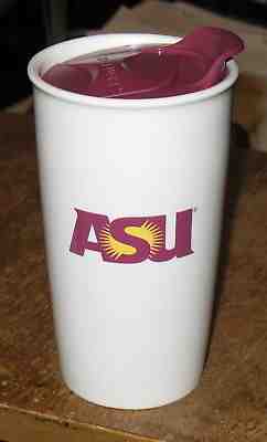 Starbucks ASU Arizona State University 12 oz. Ceramic Tumbler 2015 w/Lid - Sold on eBay Sep, 11th 2018 for $19.95