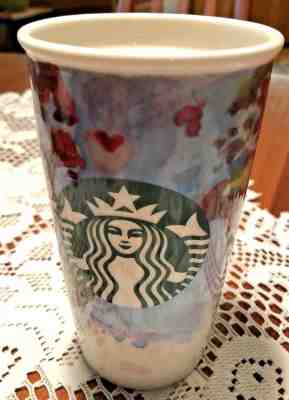 Starbucks 2015 Earth World Globe Watercolor 12 Oz Tumbler Mug Ceramic No Lid - Sold on eBay Sep, 10th 2018 for $19.95