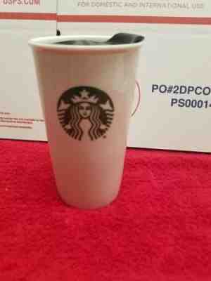 Starbucks 12 oz Ceramic Double Wall Coffee Travel Mug Tumbler With Lid 2016 - Sold on eBay Oct, 28th 2018 for $15.00