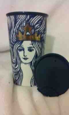 STARBUCKS Siren Mermaid Gold Crown Anniversary Tumbler  2016 - Sold on eBay Oct, 26th 2018 for $12.99