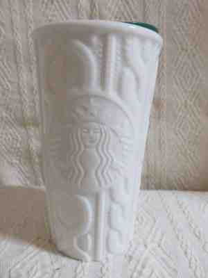 Starbucks 2016 Holiday Tumbler/Mug Ceramic White Cable Knit Holiday Sweater NWOB - Sold on eBay Oct, 22nd 2018 for $32.00
