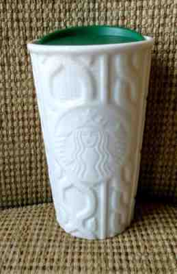 Starbucks Coffee Siren Sweater 10 oz Travel Mug Tumbler 2016 Cable Knit - Sold on eBay Oct, 22nd 2018 for $25.99