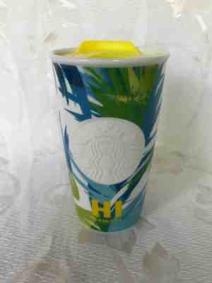 2016 Starbucks Hawaii Ceramic Travel Tumbler Cup Mug w/Lid 12oz NEW - Sold on eBay Oct, 19th 2018 for $20.99