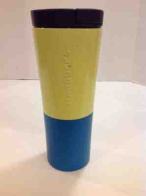 STARBUCKS Green/Teal STAINLESS STEEL TRAVEL TUMBLER 16oz 2016 New - Sold on eBay Oct, 16th 2018 for $11.00