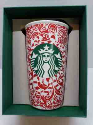 Starbucks Mermaid Candy Cane Travel Tumbler 2016 12oz Mug Holiday Red. Brand new - Sold on eBay Oct, 14th 2018 for $8.99