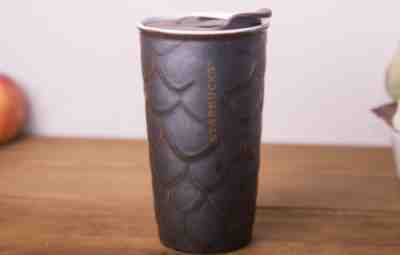 Starbucks 2016 Anniversary Collection Mermaid Scales Ceramic Travel Tumbler - Sold on eBay Oct, 12th 2018 for $24.99