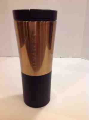 Starbucks Gold Bronze Black Stainless Steel Tumbler Travel 16 Oz 2016 - Sold on eBay Oct, 2nd 2018 for $24.99