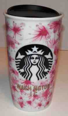 NEW STARBUCKS 2016 WASHINGTON D.C. CHERRY BLOSSOM 12 OZ CERAMIC TUMBLER MUG SKU - Sold on eBay Sep, 30th 2018 for $32.00