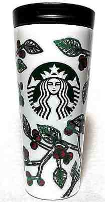 Starbucks 2016 Holly Christmas Holiday Travel Mug Stainless Tumbler Cup Limited - Sold on eBay Sep, 30th 2018 for $10.00