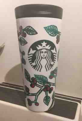 Starbucks Stainless Steel Tumbler 16 Oz January 2017 Coffee Tea Refill Winter - Sold on eBay Oct, 14th 2018 for $8.44