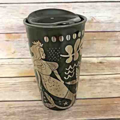 NEW Starbucks 2017 SIREN Mermaid Ceramic Double Walled Tumbler Brown Mirror 12oz - Sold on eBay Oct, 13th 2018 for $29.95