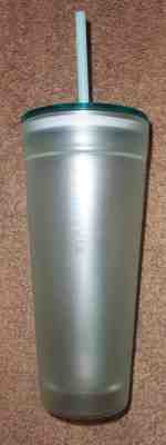 NEW 2017 Starbucks Venti 20oz Frosted Double Wall Glass Tumbler Cold Cup Glass - Sold on eBay Oct, 12th 2018 for $49.99