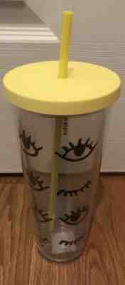 Starbucks Wink Eye Tumbler 2017 Acrylic 24oz Venti Cold Cup, RARE!! Brand new! - Sold on eBay Oct, 11th 2018 for $37.99