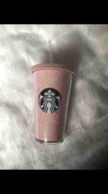 Starbucks 2017 Pink Rose Gold Glitter Grande Cold Cup Tumbler 16 oz NEW - Sold on eBay Oct, 9th 2018 for $42.99