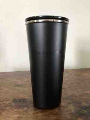 Starbucks Heritage Matte Black Stainless Tumbler Travel To Go Mug cup16 oz 2017 - Sold on eBay Oct, 8th 2018 for $19.70