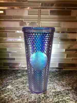 NEW- Starbucks 2018 Holiday Rainbow Iridescent Glitter Hologram Tumbler Cup 24OZ - Sold on eBay Nov, 14th 2018 for $36.95