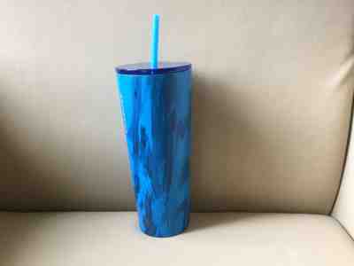 Starbucks 2018 Marble Blue Stainless Steel Venti Cold Drink Tumbler Cup 24oz NEW - Sold on eBay Nov, 14th 2018 for $30.00
