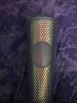NEW Starbucks 2018 Holiday Rainbow Iridescent Glitter Tumbler Cold Cup 24 OZ - Sold on eBay Nov, 13th 2018 for $20.00