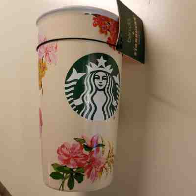 Starbucks 2018 Holiday Exclusive Ban.do Floral Double Wall Travel Tumbler - Sold on eBay Nov, 12th 2018 for $32.95