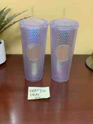 Starbucks 2018 Rainbow Iridescent Glitter Traveler Tumbler Holiday Cup 24 Oz NEW - Sold on eBay Nov, 12th 2018 for $32.45