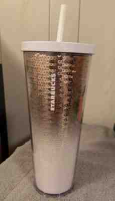 Starbucks 2018 Holiday exclusive rose gold cup, tumbler, sequins 24oz - Sold on eBay Nov, 11th 2018 for $17.50