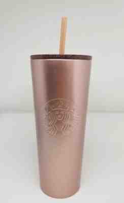 New Starbucks 2018 Holiday - ROSE GOLD Travel Tumbler - Stainless Steel 24 oz - Sold on eBay Nov, 11th 2018 for $34.00