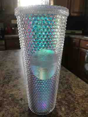 2018 STARBUCKS Holiday Cold Tumbler - 24 OZ - IRIDESCENT RAINBOW - GEMS - Sold on eBay Nov, 11th 2018 for $41.00