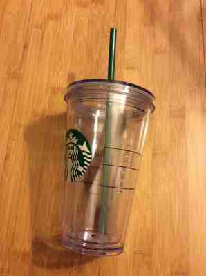 STARBUCKS Logo 2012 Clear Acrylic Cold Beverage Grande Tumbler Cup 16 Oz - Sold on eBay Sep, 17th 2018 for $15.00