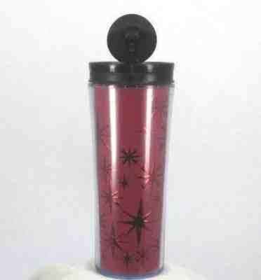 STARBUCKS COFFEE COMPANY 2012 12 Oz Fuchsia Sparkles Sprites Travel Tumbler  - Sold on eBay Sep, 13th 2018 for $13.96