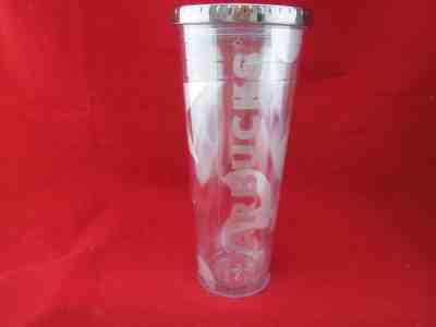Starbucks 24 oz Tumbler Travel Silver Stars and Dots Cold Mug/Cup 2012 - Sold on eBay Sep, 8th 2018 for $10.00