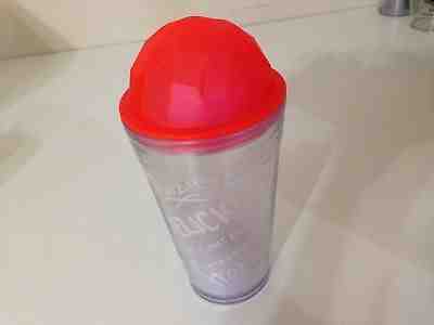 2012 Starbucks 16oz Frappuccino Cold Cup Tumbler With Red Dome Lid & Green Straw - Sold on eBay Sep, 5th 2018 for $16.99