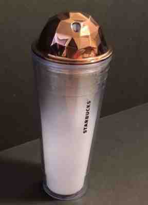 2012 STARBUCKS COFFEE COLD CUP TUMBLER 24oz Venti Ombre Copper Dome Lid - Sold on eBay Sep, 5th 2018 for $17.89