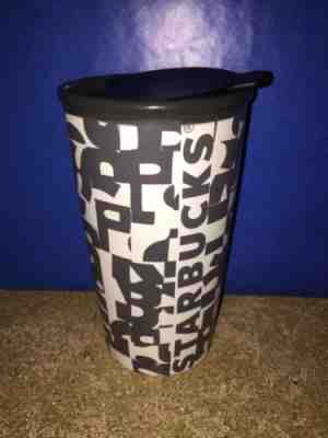 2014 STARBUCKS To Go Travel Tumbler Black And White- EUC - Sold on eBay Sep, 13th 2018 for $12.00