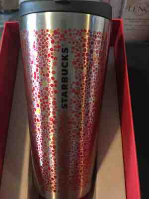 Starbucks travel mug Stainless Steel Tumbler 16 Oz 2014 Collection - Sold on eBay Sep, 9th 2018 for $40.00