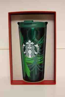 New 2014 Starbucks 16oz Stainless Steel Green Tree Siren Coffee Tumbler Dot - Sold on eBay Sep, 8th 2018 for $44.99