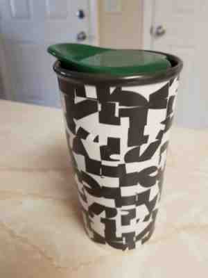 STARBUCKS DOUBLE WALL CERAMIC TUMBLER MUG 10oz 2014 - Sold on eBay Aug, 30th 2018 for $2.75